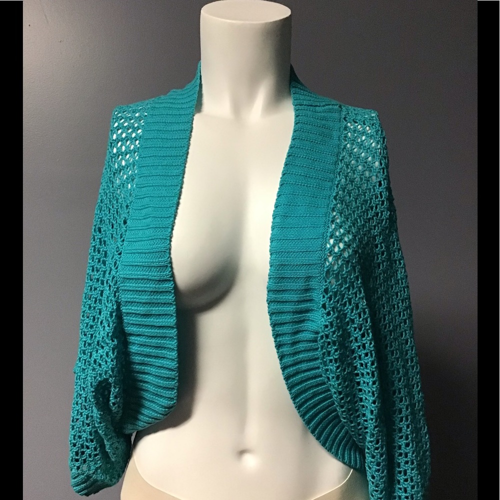 Faded Glory Blue Large Cardigan